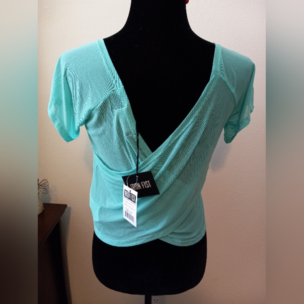 Iron Fist Mermaid for Life Sheer Mesh Crop Top - Picture 3 of 6
